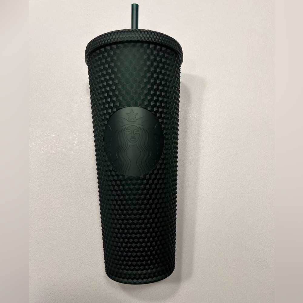 Starbucks Dark Green Tumbler Studded Matte 24oz